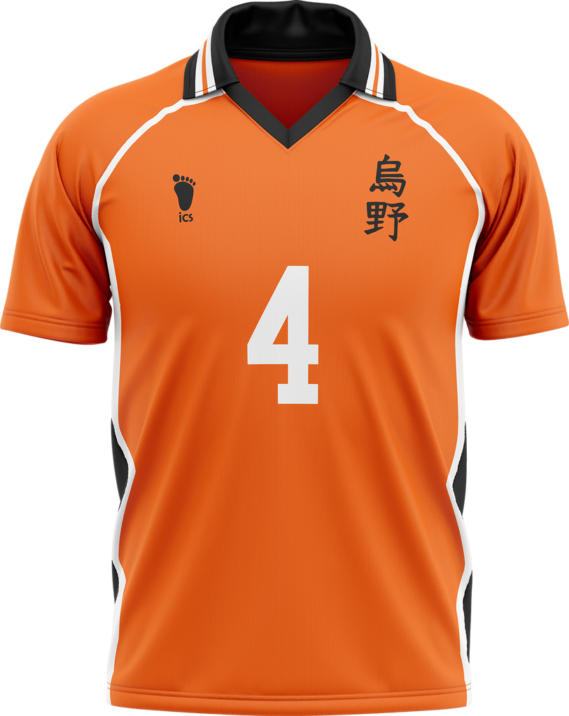 Karasuno Haikyuu Full Sublimation Jersey Customizable Collared